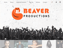 Tablet Screenshot of beaverproductions.com